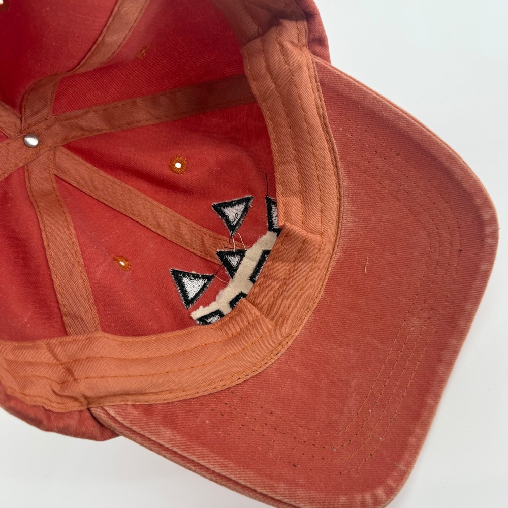 Orange Pumpkin Face Jack-o-Lantern Baseball‎ Cap Adjustable Strap Halloween Fall - Picture 5 of 8